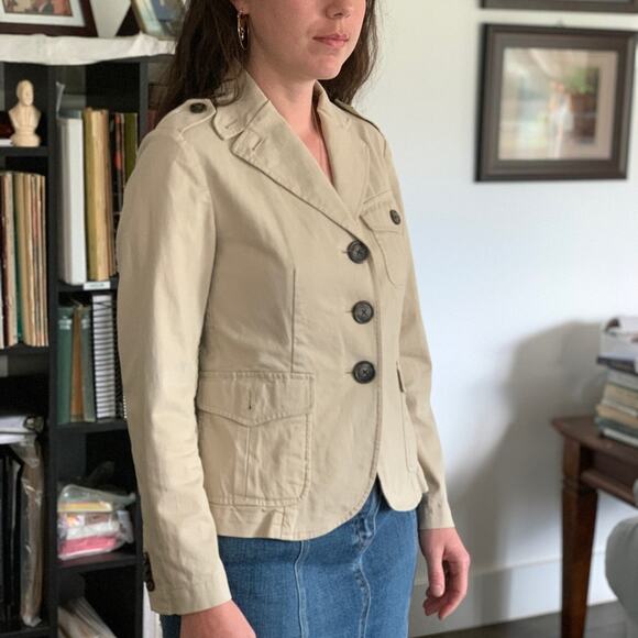 Talbots Kaki Blazer, Size 2 - Picture 1 of 6